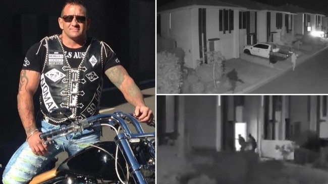 Bikie Shane Bowden’s execution was caught on CCTV near his Gold Coast home.