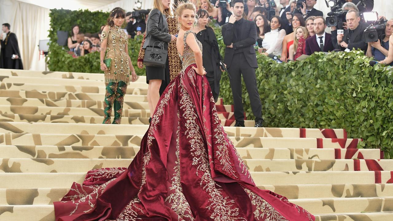 She’s coming a long way: Lively at the Met Gala in 2018. Picture: Neilson Barnard/Getty Images