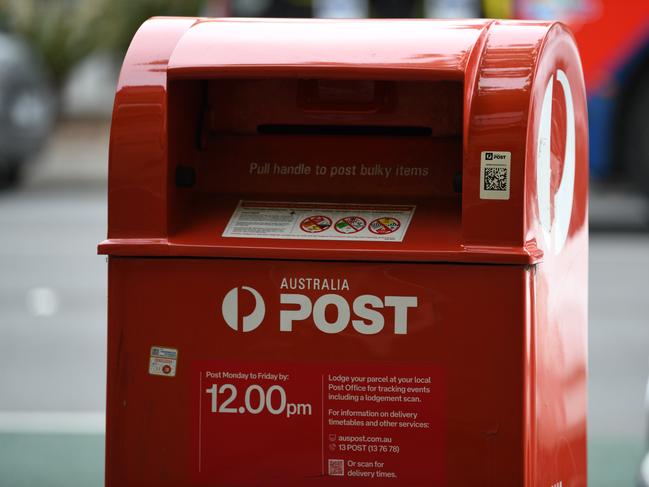 Australia Post sent an estimated 100 million parcels throughout last November and December. Picture: Naomi Jellicoe