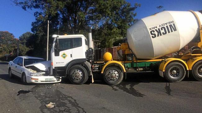 Crash at intersection of Ranson Road and Pacey St. Picture: Josh Preston