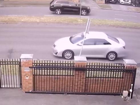 Police have released CCTV of a silver Toyota Camry believed to have been used as a getaway car following the armed robbery of a Dandenong jewellery store on December 29, 2022. Picture: Victoria Police.