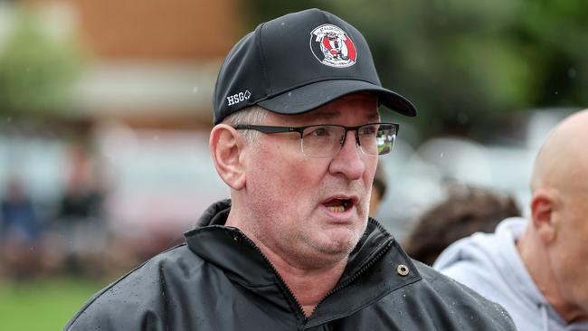 Richard Houston while coaching St Kilda City. Picture: George Sal