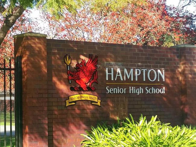 Hampton Senior High School,Perth. Picture: Facebook