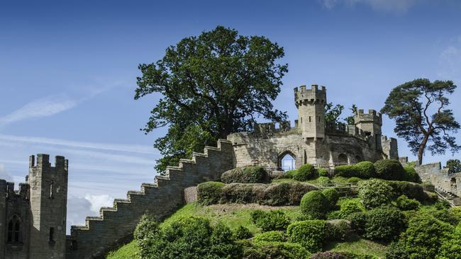 Warwick Castle in the British Midlands.