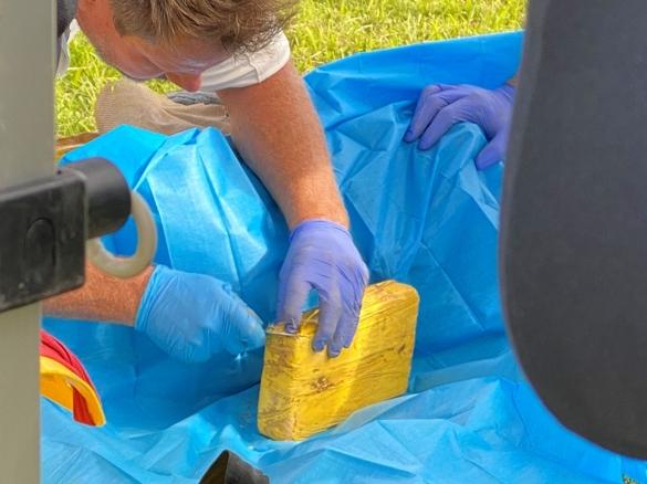 The diver drowned while trying to smuggle an estimated 60 kilograms of cocaine to shore near the Port of Newcastle. Picture: NSW Police