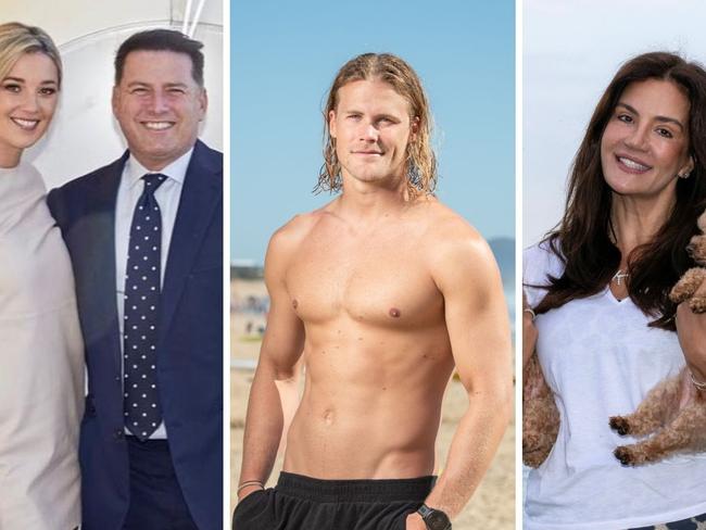 Sunshine Coast, Noosa socialites (left to right): Jasmine and Karl Stefanovic, Jett Kenny, Krissy Marsh.