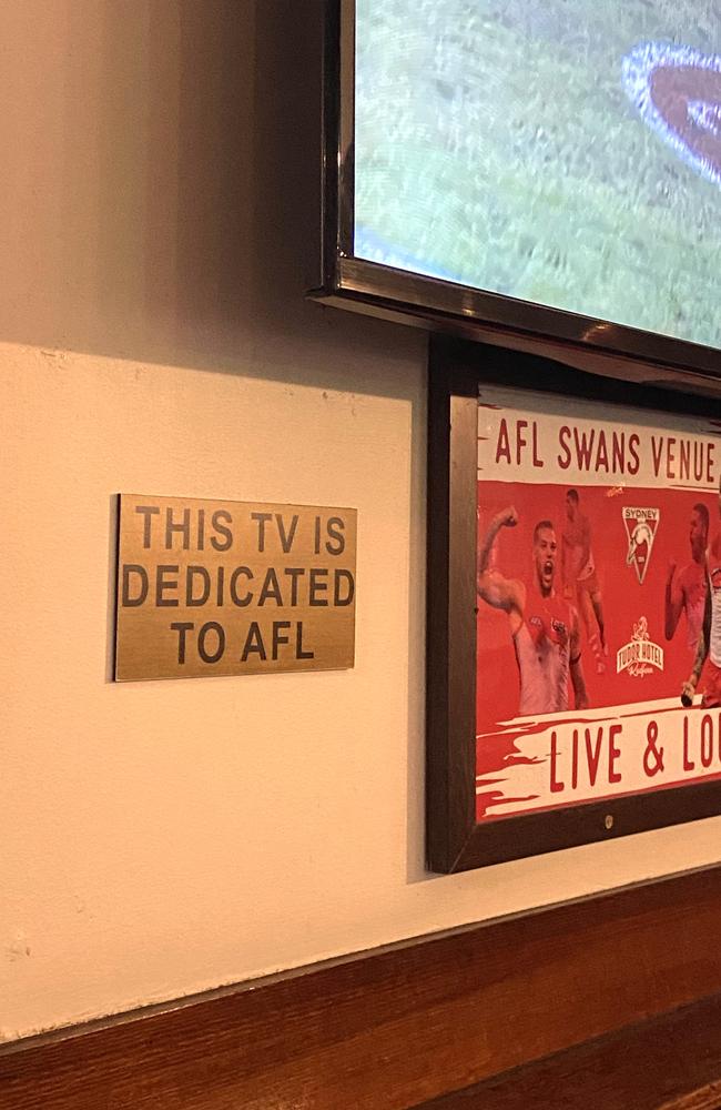 The plaque displayed at The Tudor in Sydney. Photo: Reddit, @Revolutionary-Tie-77.