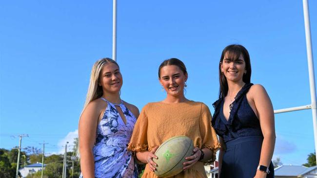 Ready for the Hammer's Ladies Day are (from left) Savanah Brown, Taylor Jardine and Lilli Crumblin. Picture: Donna Jones