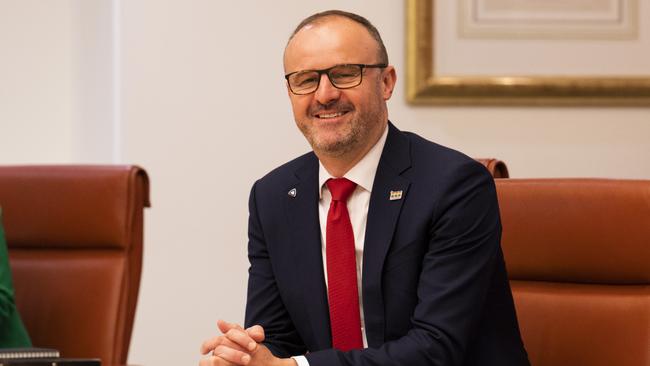 CANBERRA, AUSTRALIA - NewsWire Photos June 17, 2022: Chief Minister of the ACT, Andrew Barr at the National Cabinet meeting at Parliament House, Canberra. Picture: NCA NewsWire / Martin Ollman