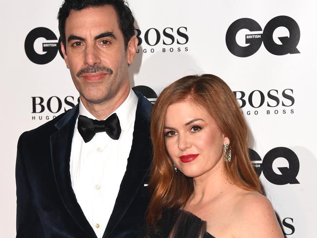 Sacha Baron Cohen and Isla Fisher. Picture: Stuart C. Wilson