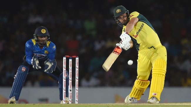 Tune in Sunday night for the Aaron Finch Show. Picture: AFP