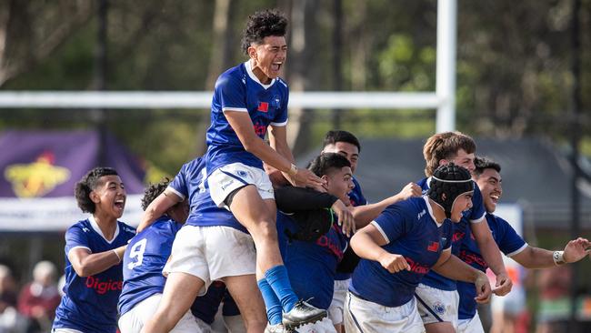 Plenty of happy faces in the 14s game between NSW Maori and Samoa.