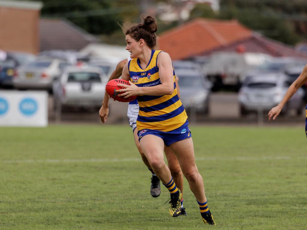 Lucy Gilfedder of the Sydney University AFL club. Picture: Michelle Hauschild/My Colour is