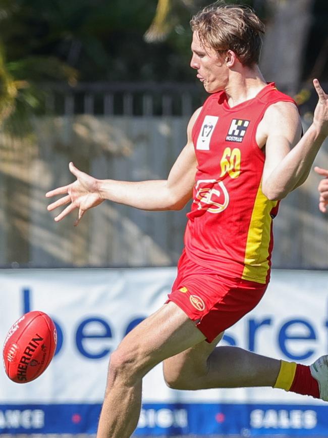 William Bella is a talented key forward prospect. (Photo by Russell Freeman/AFL Photos)