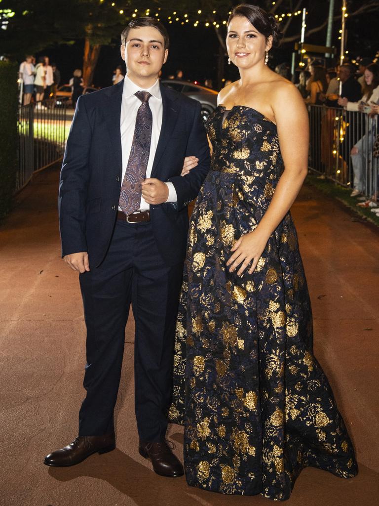 Matthew Allen and partner Georgia Mailmann at St Mary's College formal at Picnic Point, Friday, March 24, 2023. Picture: Kevin Farmer