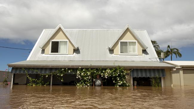 One of Ballina’s many flooded homes. Picture: Liam Mendes