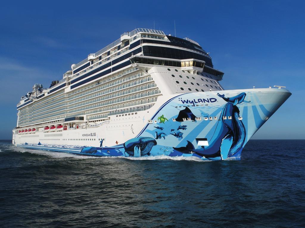 The Norwegian Bliss. Norwegian Cruise Lines mandated Covid-19 vaccinations for all crew and guests. Picture: Supplied