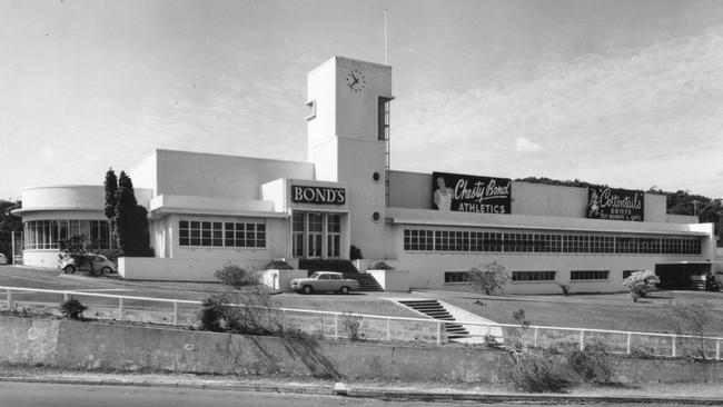 The building at Dee Why in 1956, when it was a Bonds underwear factory. Officeworks will have to move out to make way for St Luke’s Grammar School’s senior campus. Picture: State Library of NSW