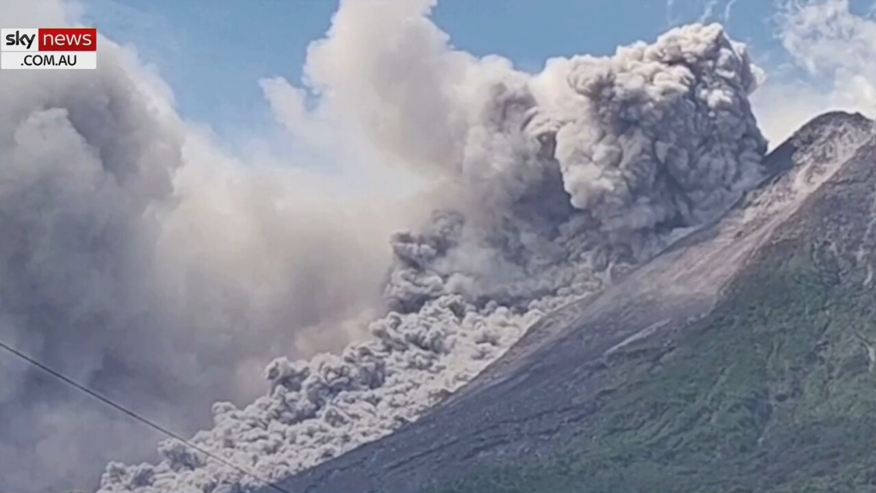 Indonesia's Merapi volcano erupts in Java