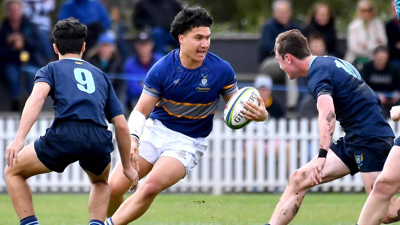 Churchie player Dre Pakeho. Picture, John Gass