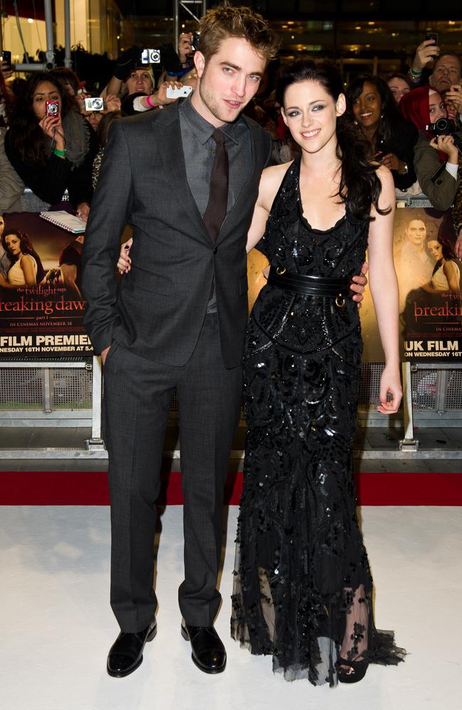 Robert Pattinson and Kristen Stewart at the UK premiere of The Twilight Saga: Breaking Dawn Part 1 in 2011. Picture: Ian Gavan/Getty Images