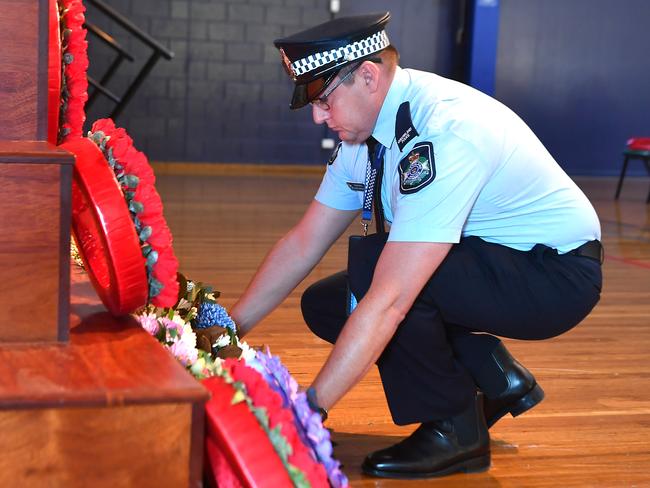 Constable Daniel Bradford National Police Remembrance Day in Alexandra Hills. Picture: John Gass