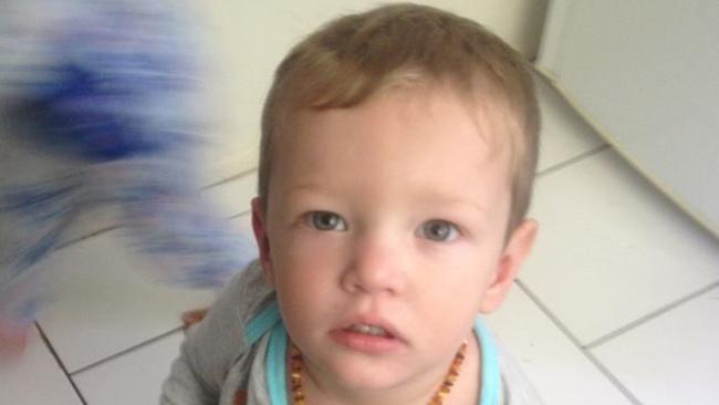 Toddler Mason was found dead at a home north of Brisbane on Saturday.