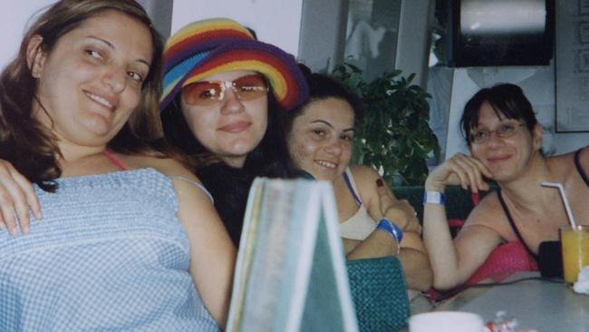 Maria, second left, with Christine Betmalik, sister Elizabeth and Louiza Zervos, who died in the 2002 Bali bombings.