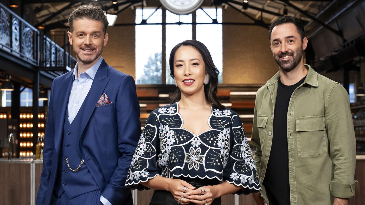 Roulston said MasterChef Australia judges Jock Zonfrillo, Melissa Leong and Andy Allen are “lighter hearted” than Gary, Matt and George. Picture: Channel 10.