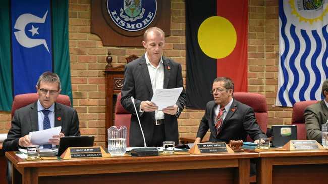 Lismore mayor Isaac Smith at the Goonellabah council chambers. Picture: Claudia Jambor