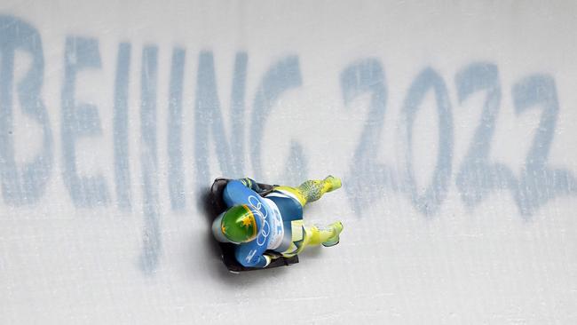 Narracott’s remarkable performance is being compared to Stephen Bradbury’s fairytale win in short track speed skating. Picture: AFP