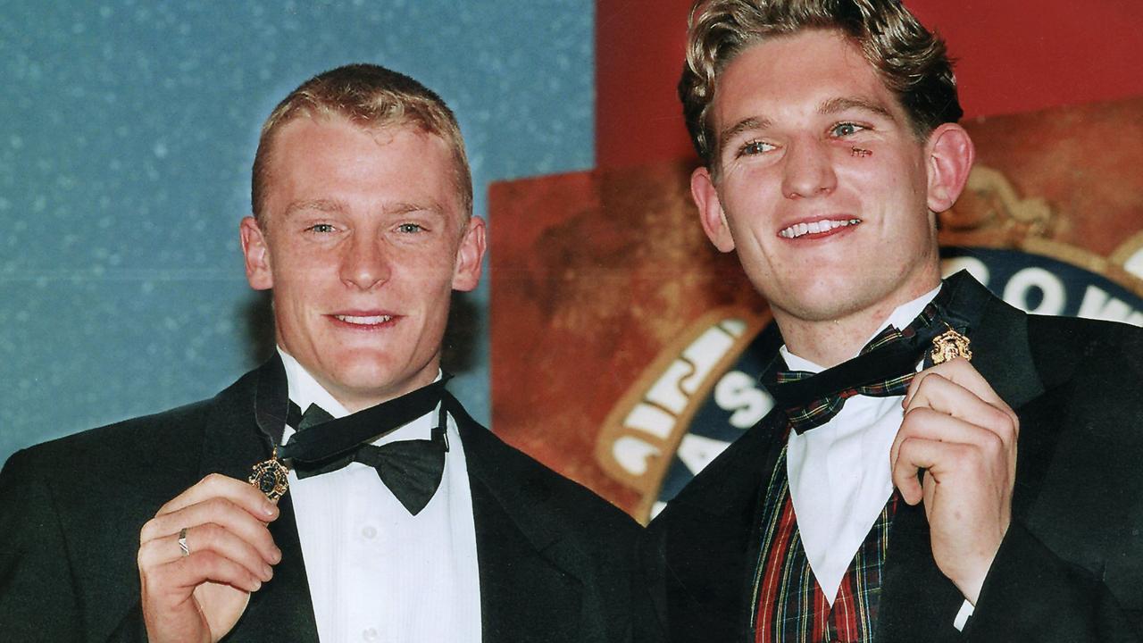 Carlton coach Michael Voss won a tied Brownlow Medal count with Essendon champion James Hird in 1996.