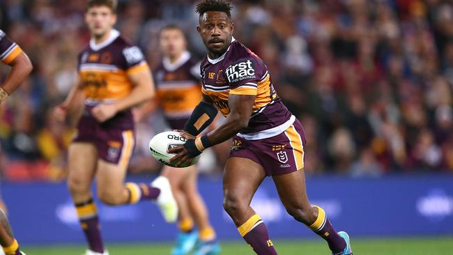 Former Broncos hooker James Segeyaro will fight a four-year ban for doping. Picture: Getty Images