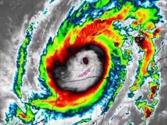 Satellite images of Hurricane Milton