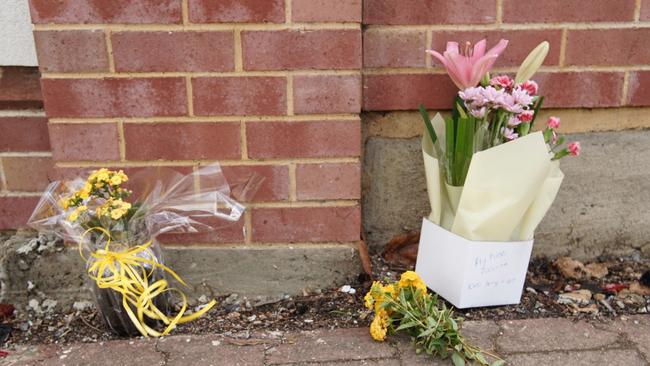 Tributes left at the crash scene. Picture: Nick Clayton