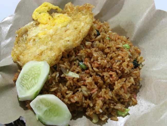 Nasi Goreng or Fried Rice was one of the dishes in local food stall that often was bought by Schapelle Corby in Kuta. Picture: Lukman S. Bintoro