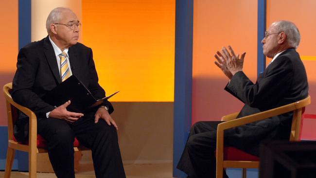 Laurie Oakes interviews then-Prime Minister John Howard in lead-up to the 2007 federal election.