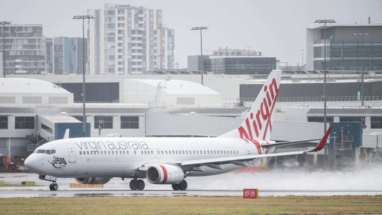 A Virgin Australia aircraft taking off at Sydney Airport. Picture: NCA NewsWire / James Gourley