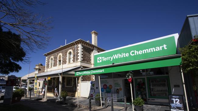 The Terry White Chemist where the winning ticket was sold. Picture Brett Hartwig