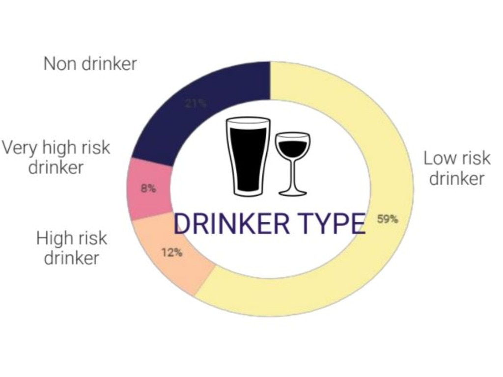 Drinkers by type. Picture: Hello Sunday Morning