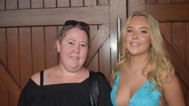 Jade Pearson and Larissa Pearson at Runcorn State High School 2023 formal. Photos: Georgie Walker.