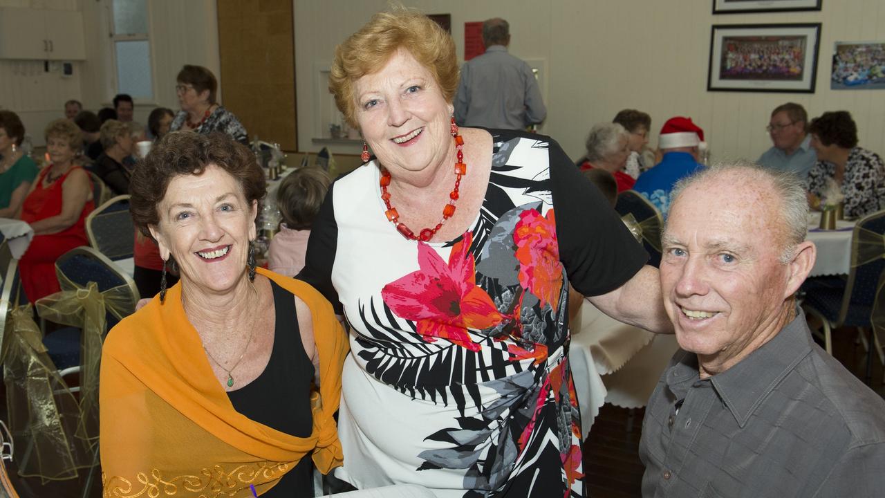 Ready for the show are Marie and Richard Webb with Rosemary Morley (centre) as Toowoomba Choral Society presents Classic Cabaret Christmas Edition at Choral Hall, Saturday, December 10, 2016.