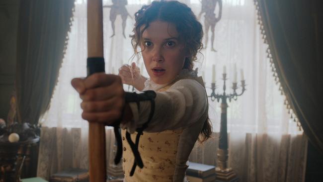 Millie Bobby Brown in Enola Holmes.