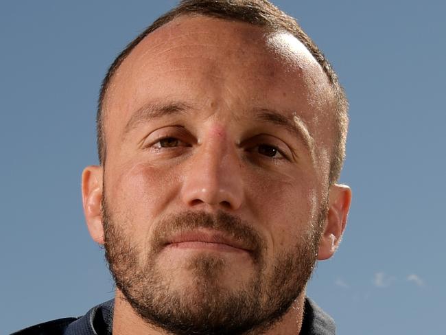 CANBERRA, AUSTRALIA - SEPTEMBER 24: Josh Hodgson of the Canberra Raiders poses for photographs during a media event at the Raiders Headquarters on September 24, 2019 in Canberra, Australia. (Photo by Tracey Nearmy/Getty Images)