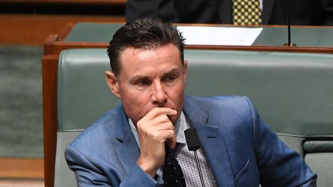 Bowman MP Andrew Laming sacked staffer Barclay McGain after new social media posts emerged. Picture: AAP Image/Mick Tsikas