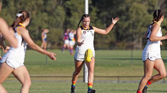 Arianna Clarke in action for the Bull Sharks. Picture: David Layden