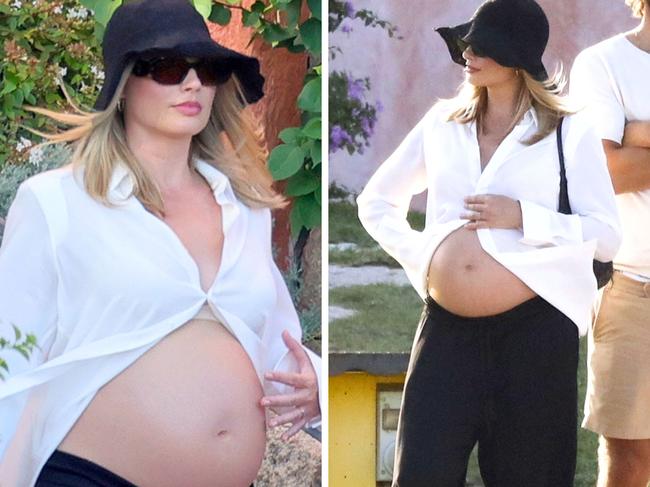 ONE TIME WEB USE FOR NEWS.COM.AU ONLY - FEES APPLY - Margot Robbie pregnant. Picture: Backgrid