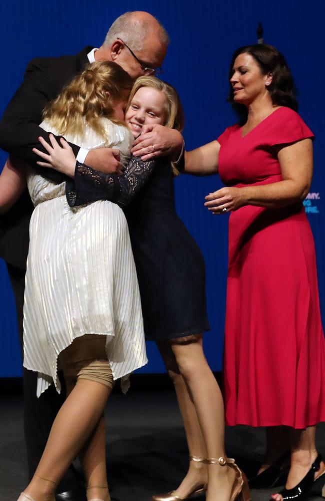 The PM with his wife Jenny and their daughters Abigail and Lily. Picture Gary Ramage