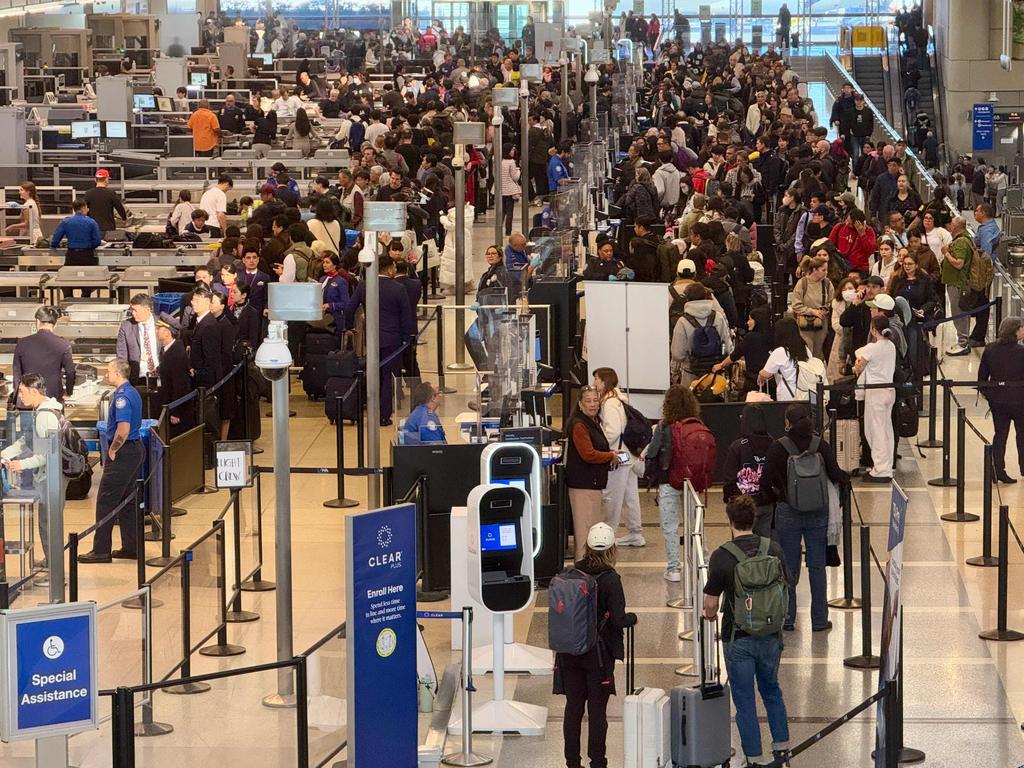 It’s part of the ‘Phase 1’ trial of the Global Entry program that Australia is now a part of which sees pre-approved and low-risk travellers bypass lengthy processing lines. Picture: Daniel Slim/AFP