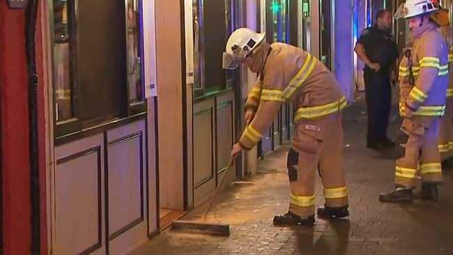 La Trattoria was targeted by a vandalism attack overnight. Picture: 7NEWS